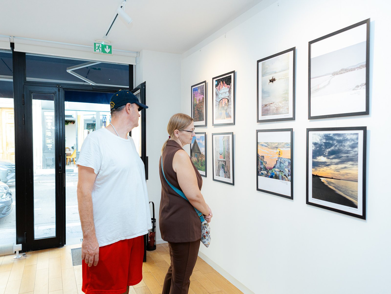 Artists and visitors at The Names Gallery in Paris